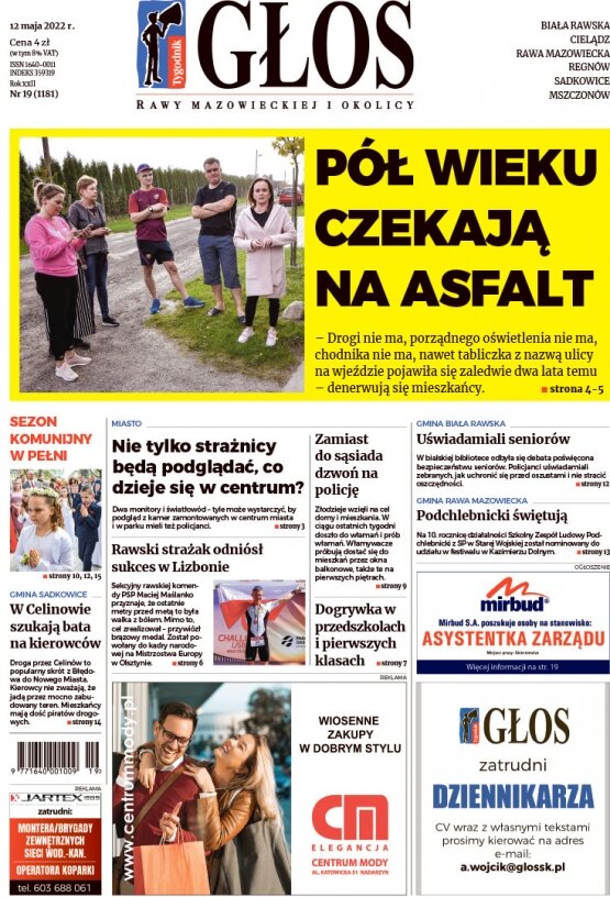 Głos Rawy Mazowieckiej i Okolicy 12.05.2022 r. 12 maja 2022