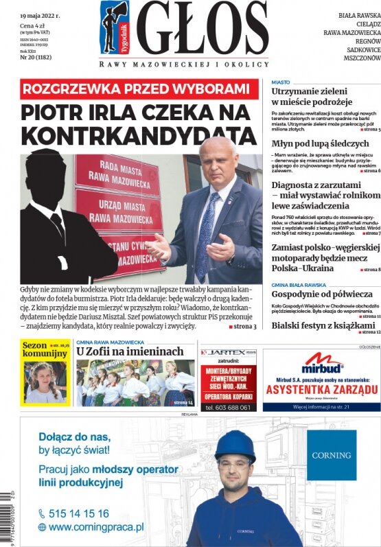 Głos Rawy Mazowieckiej i Okolicy 19.05.2022 r. 19 maja 2022
