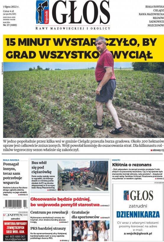 Głos Rawy Mazowieckiej i Okolicy 7.07.2022 r. 7 lipca 2022