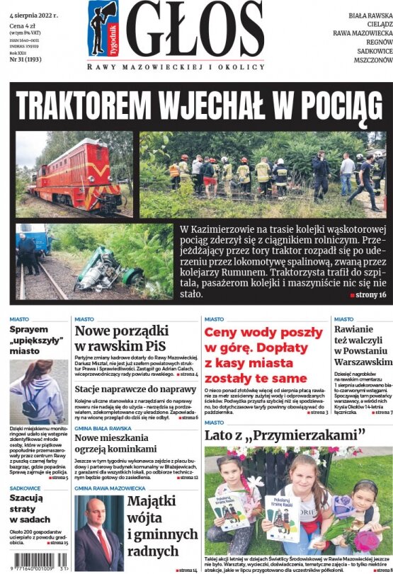Głos Rawy Mazowieckiej i Okolicy 4.08.2022 r. 4 sierpnia 2022
