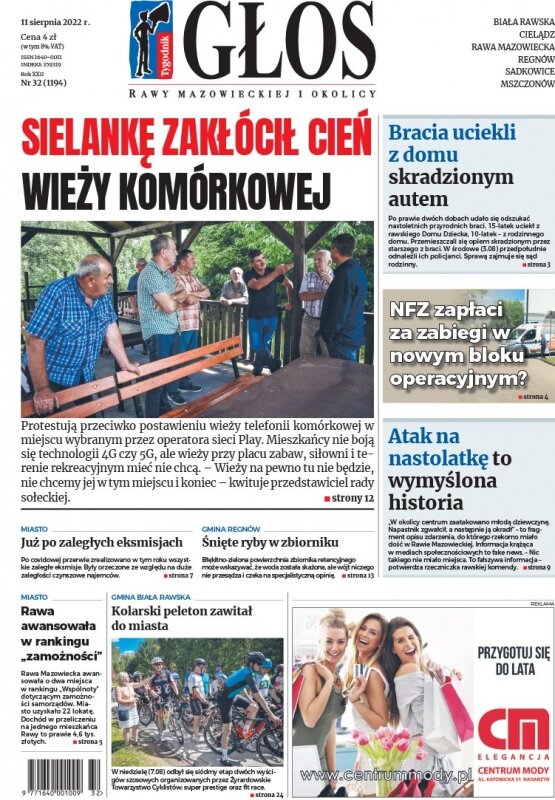 Głos Rawy Mazowieckiej i Okolicy 11.08.2022 r. 11 sierpnia 2022