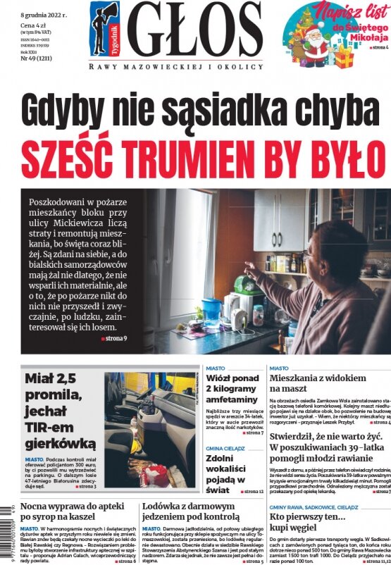 Głos Rawy Mazowieckiej i Okolicy 8.12.2022 r. 8 grudnia 2022