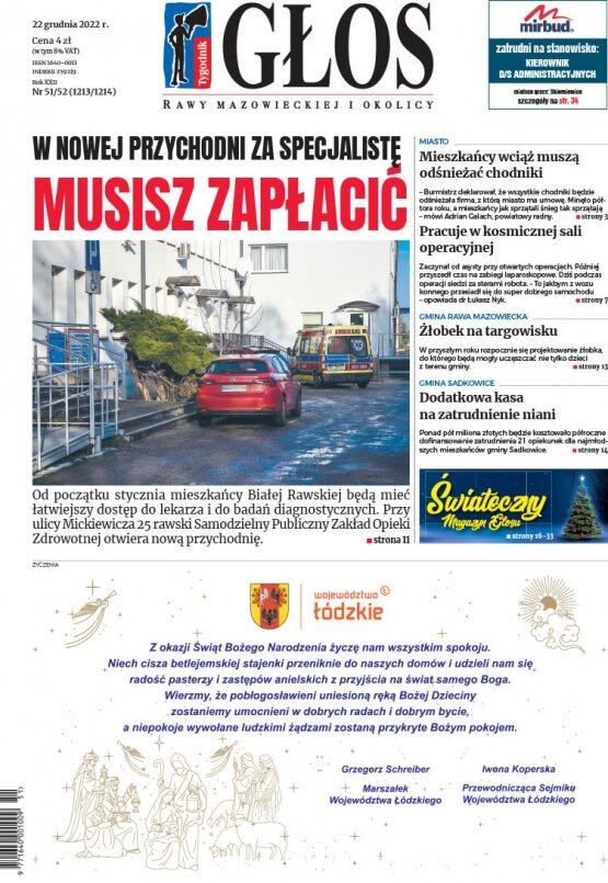 Głos Rawy Mazowieckiej i Okolicy 22.12.2022 r. 20 grudnia 2022