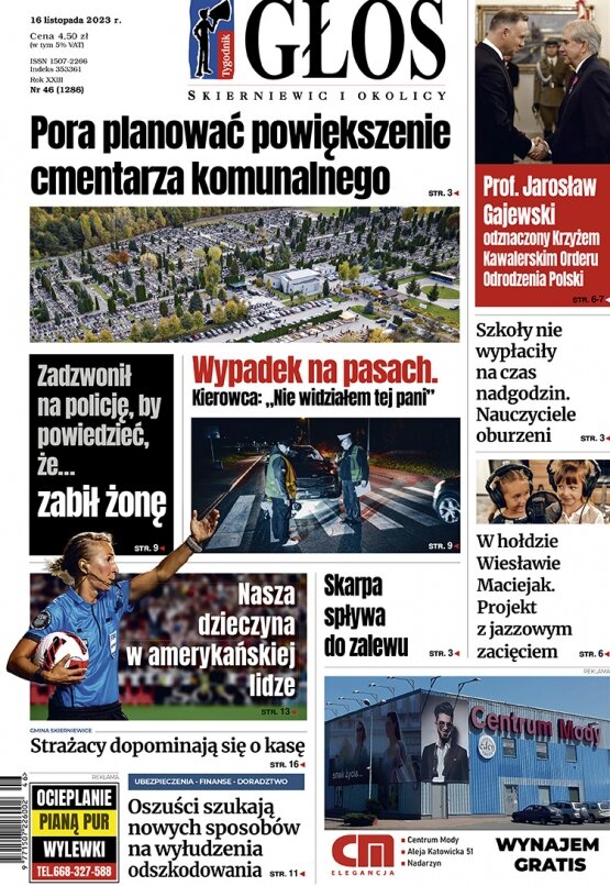 Głos Skierniewic i Okolicy 16.11.2023 r. 16 listopada 2023